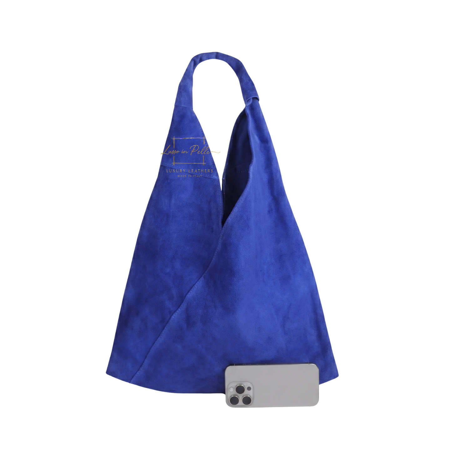 Genuine Suede Hobo Shoulder Bag with Matching Coin Pouch