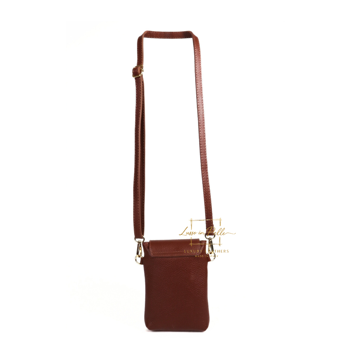Genuine Leather Compact Phone Crossbody Bag