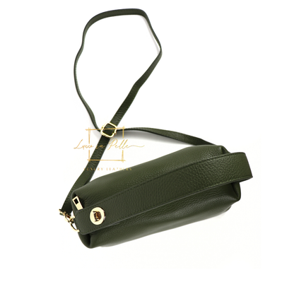 Top Handle Crossbody Leather Bad with Adjustable Detachable Straps