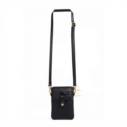 Genuine Leather Compact Phone Crossbody Bag