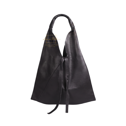 Genuine Leather Hobo Shoulder Bag with Matching Coin Pouch