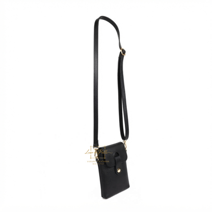 Genuine Leather Compact Phone Crossbody Bag