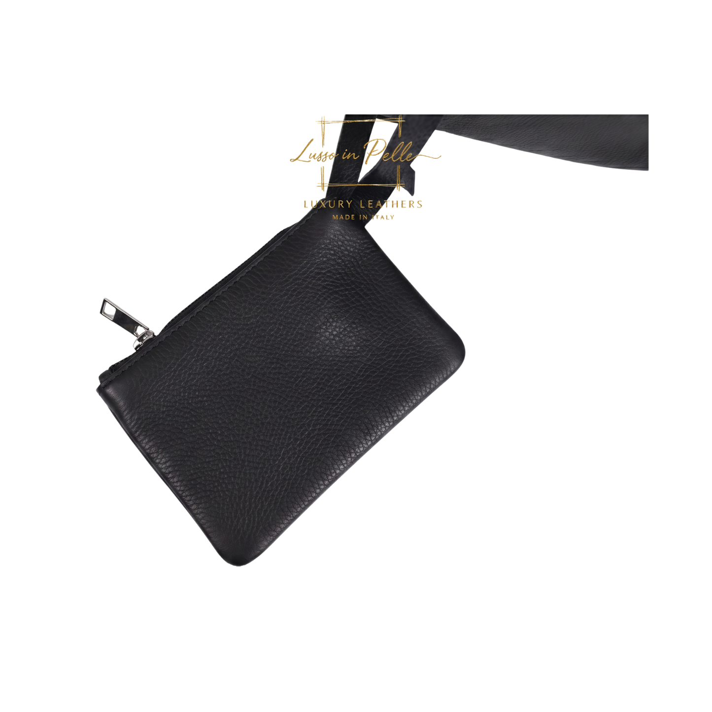 Genuine Leather Hobo Shoulder Bag with Matching Coin Pouch