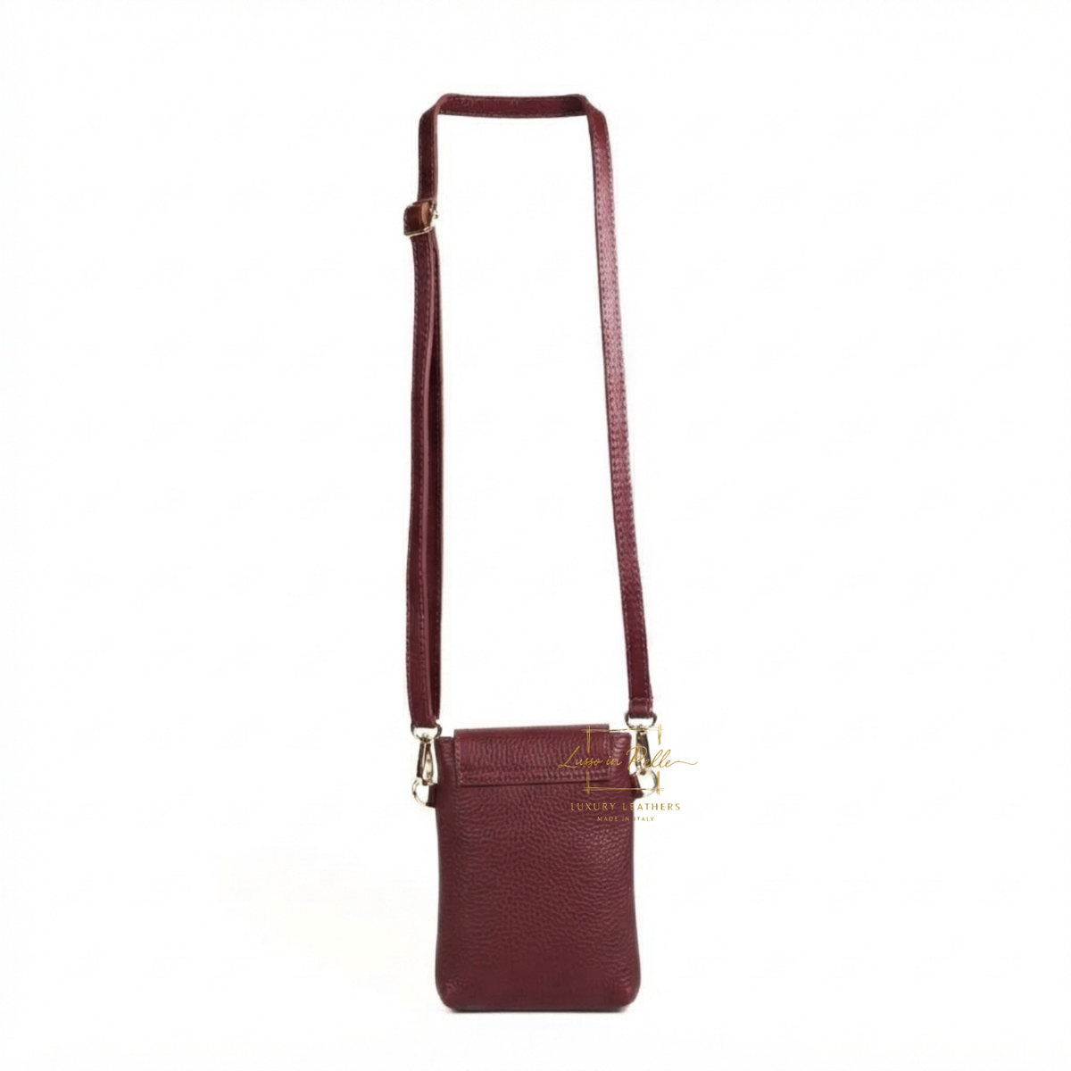 Genuine Leather Compact Phone Crossbody Bag