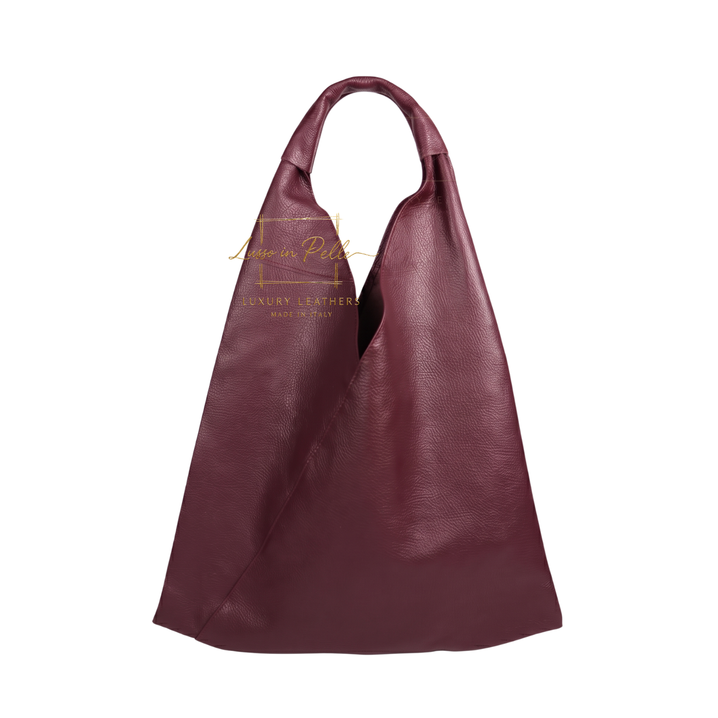 Genuine Leather Hobo Shoulder Bag with Matching Coin Pouch