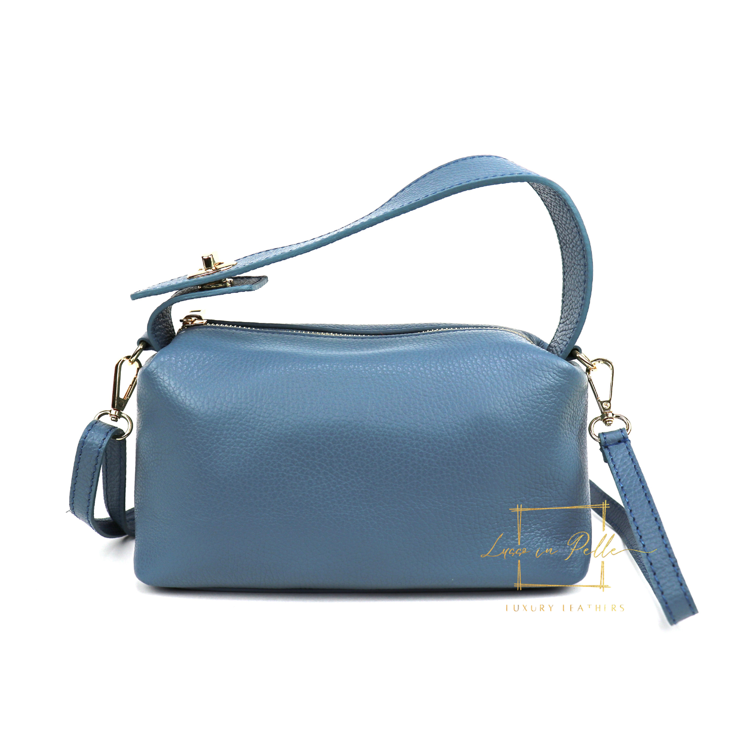 Top Handle Crossbody Leather Bad with Adjustable Detachable Straps