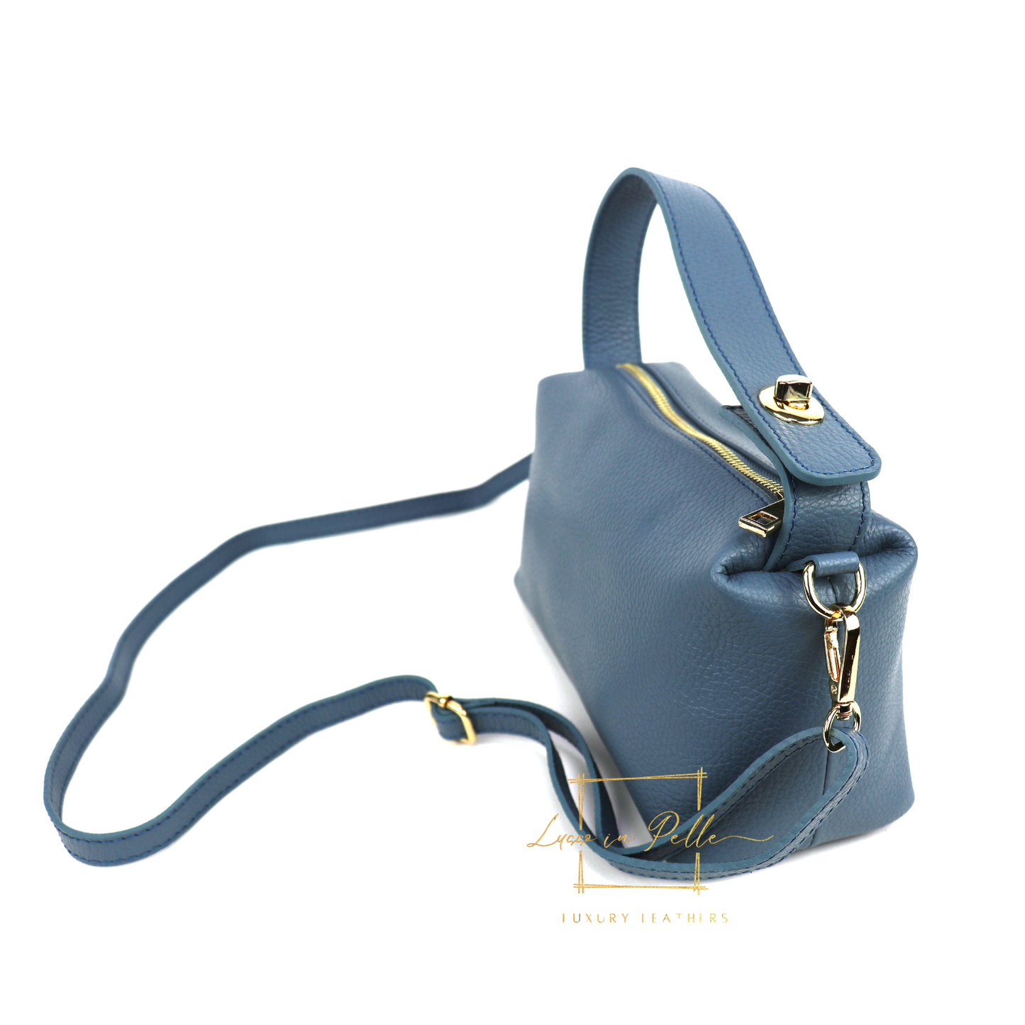 Top Handle Crossbody Leather Bad with Adjustable Detachable Straps