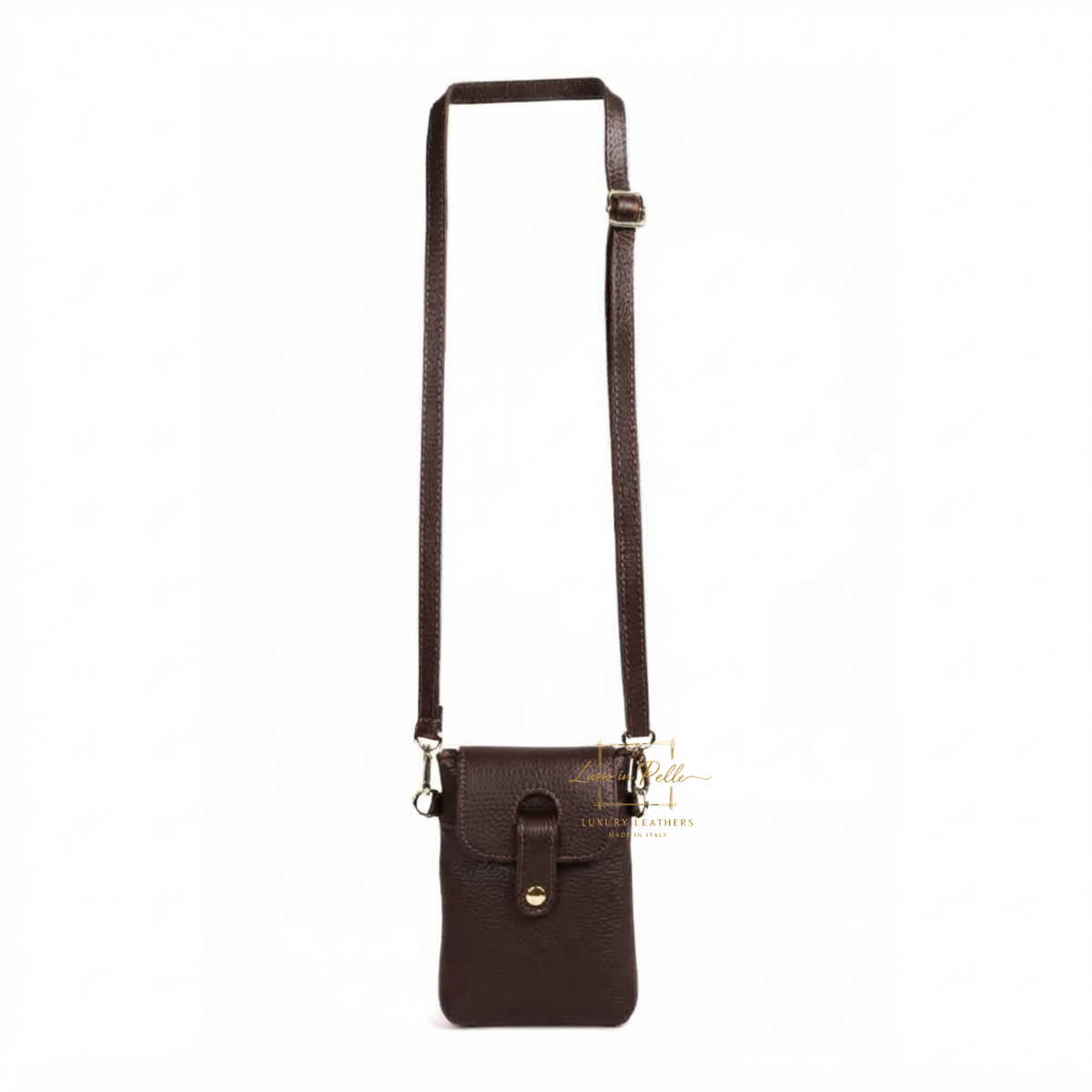 Genuine Leather Compact Phone Crossbody Bag
