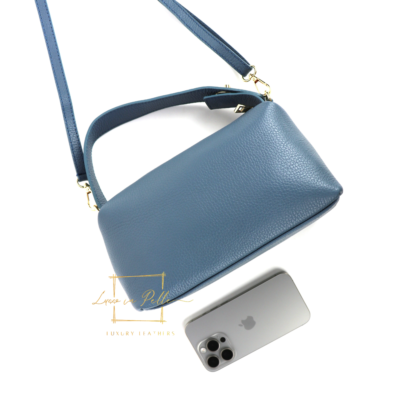 Top Handle Crossbody Leather Bad with Adjustable Detachable Straps