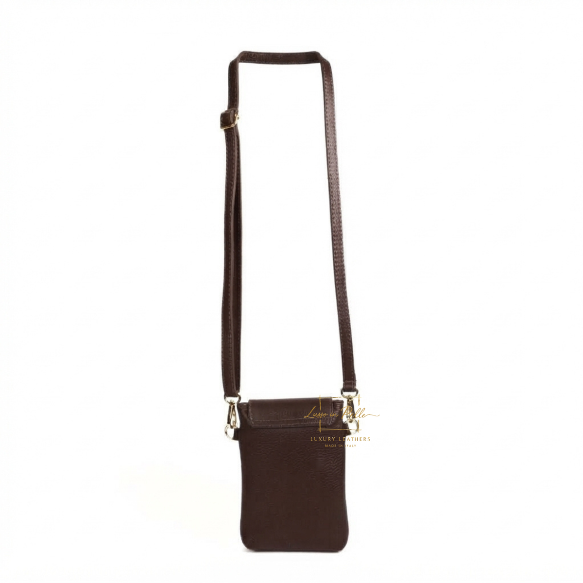 Genuine Leather Compact Phone Crossbody Bag