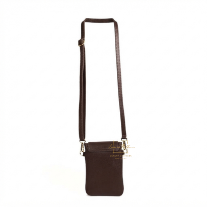 Genuine Leather Compact Phone Crossbody Bag
