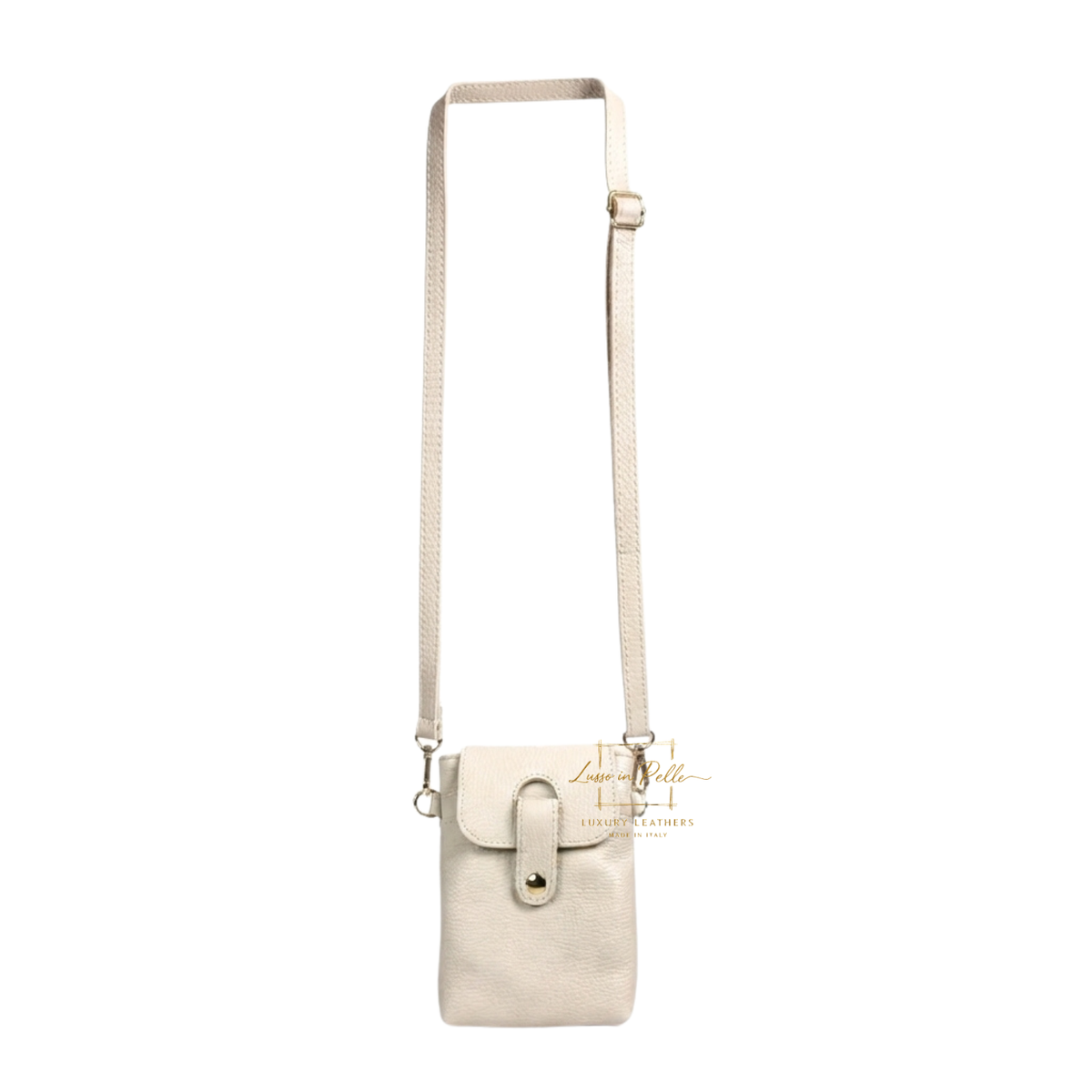 Genuine Leather Compact Phone Crossbody Bag