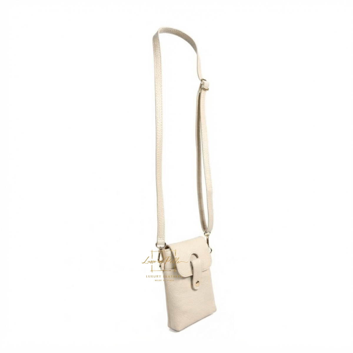 Genuine Leather Compact Phone Crossbody Bag