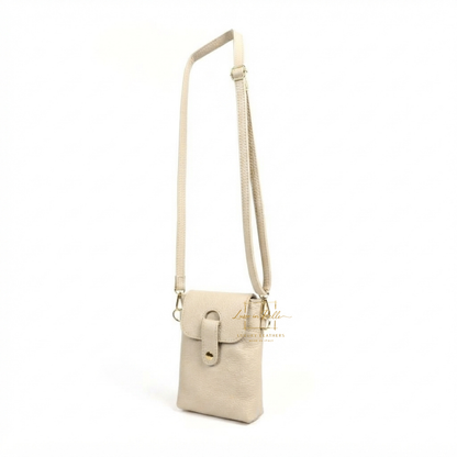 Genuine Leather Compact Phone Crossbody Bag
