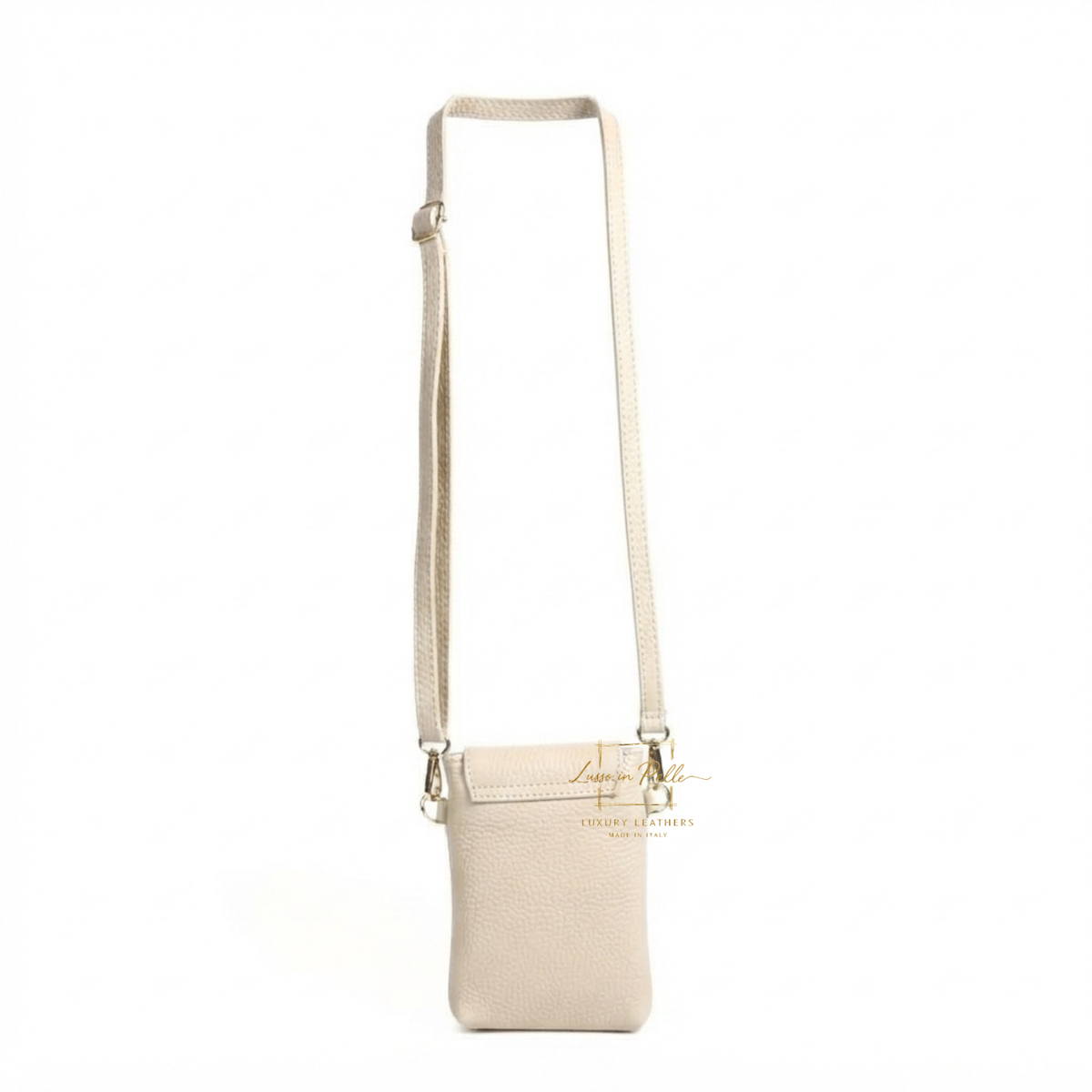 Genuine Leather Compact Phone Crossbody Bag