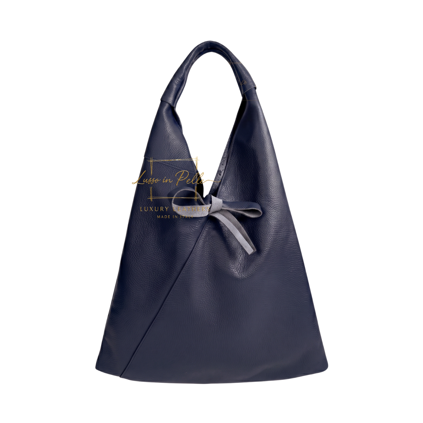 Genuine Leather Hobo Shoulder Bag with Matching Coin Pouch
