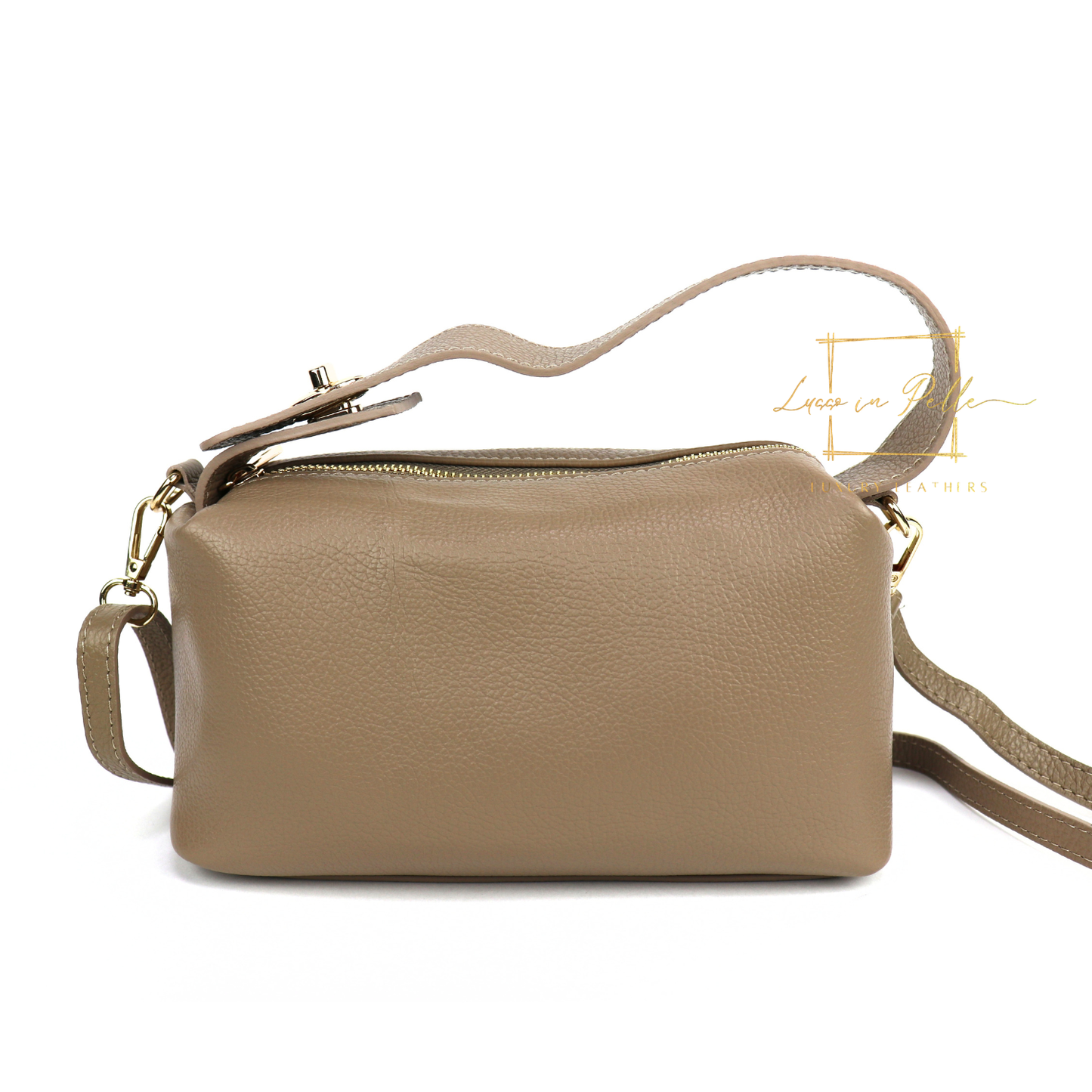 Top Handle Crossbody Leather Bad with Adjustable Detachable Straps