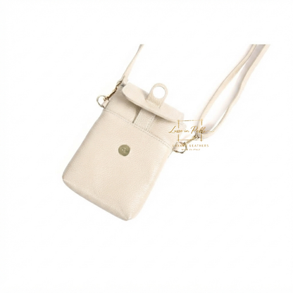 Genuine Leather Compact Phone Crossbody Bag