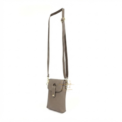 Genuine Leather Compact Phone Crossbody Bag