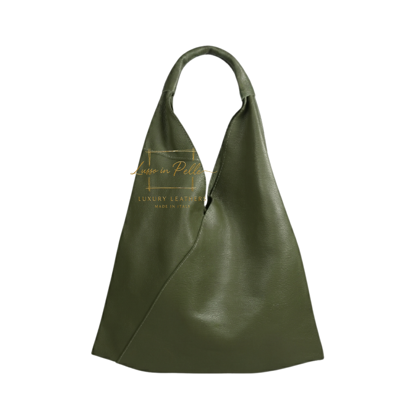 Genuine Leather Hobo Shoulder Bag with Matching Coin Pouch