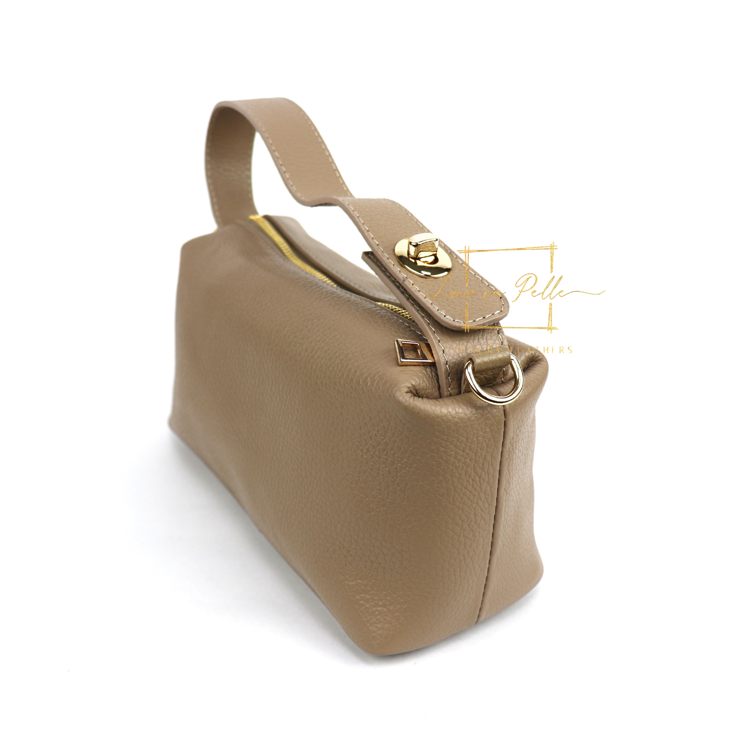 Top Handle Crossbody Leather Bad with Adjustable Detachable Straps