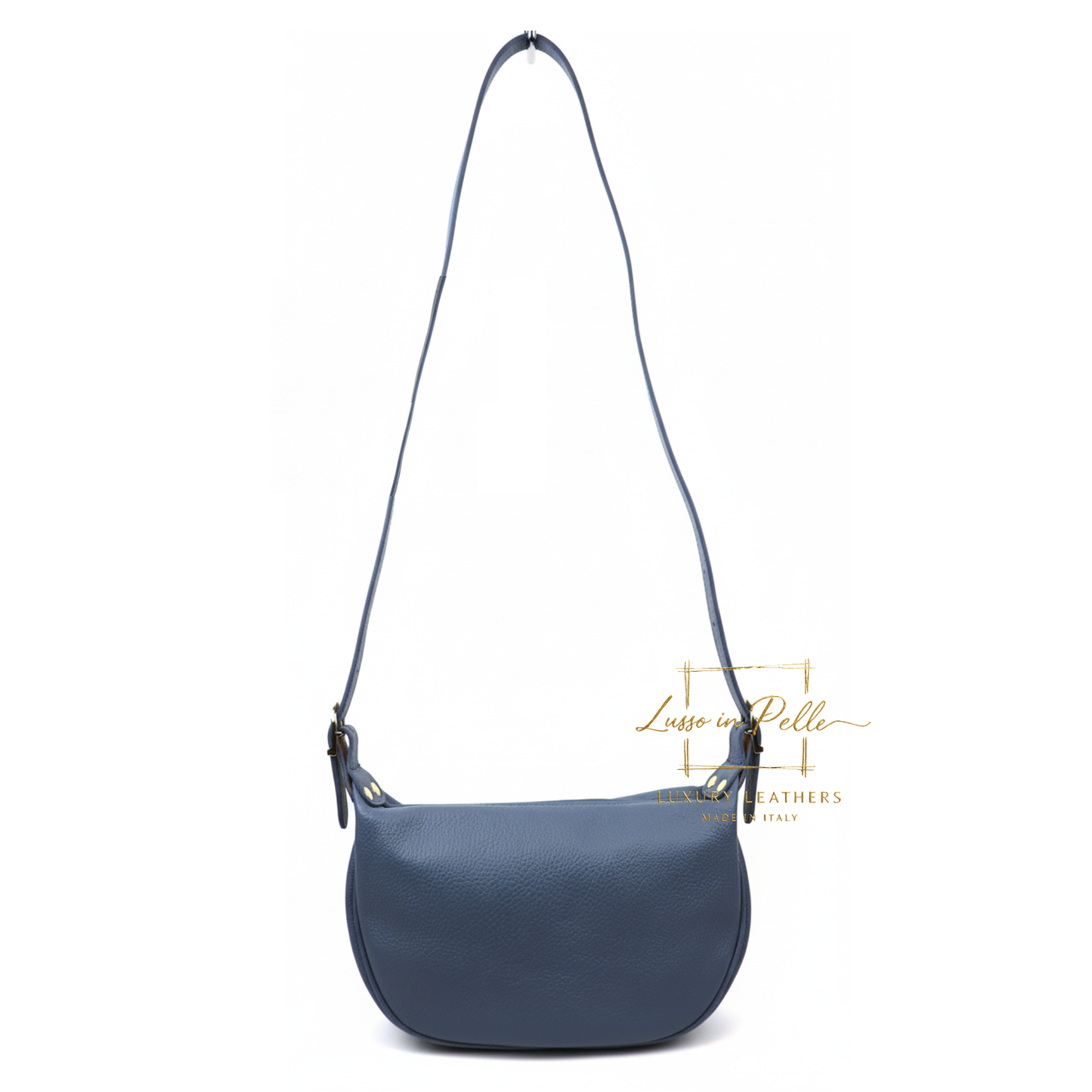 Half Moon Leather Crossbody Bag