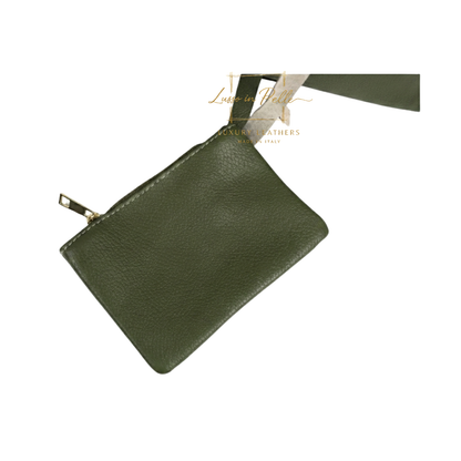 Genuine Leather Hobo Shoulder Bag with Matching Coin Pouch