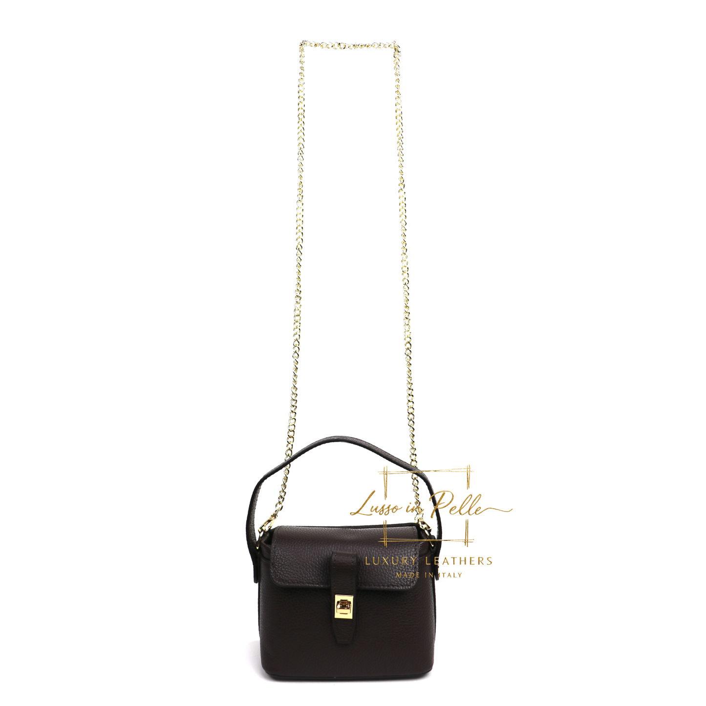 Small Top Handle Crossbody Bag – Genuine Italian Leather