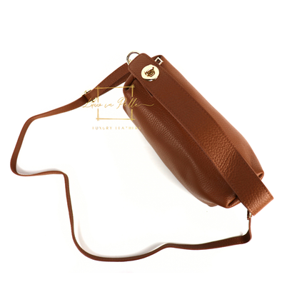 Top Handle Crossbody Leather Bad with Adjustable Detachable Straps