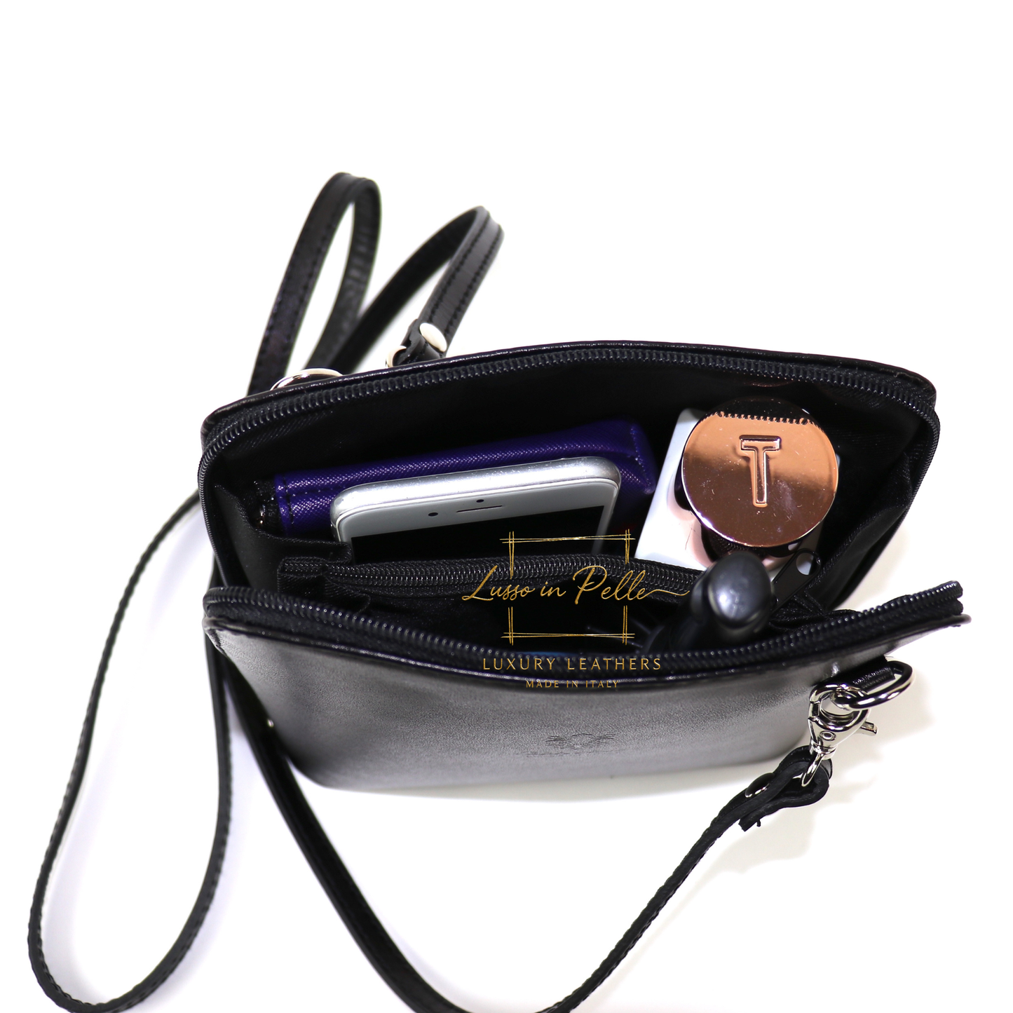 Ella Small Leather Crossbody Bag - Elegant Women's Handbag