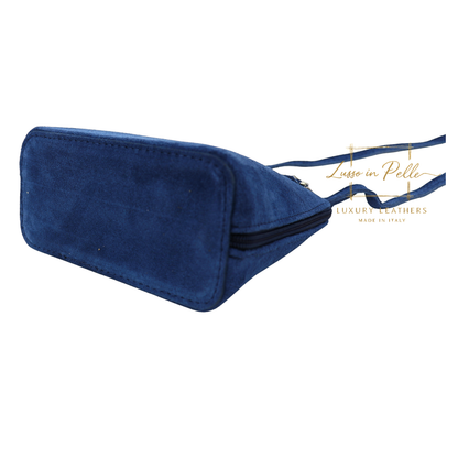 Ella Small Square Suede Crossbody Bag with Detachable Straps