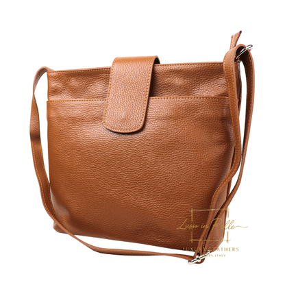 Italian Leather Shoulder/Crossbody Bag with Adjustable Straps