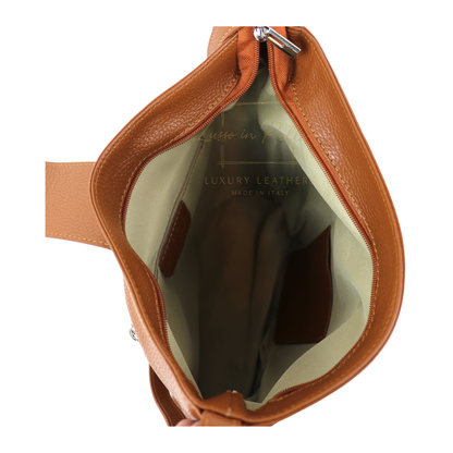 Italian Leather Shoulder/Crossbody Bag with Adjustable Straps