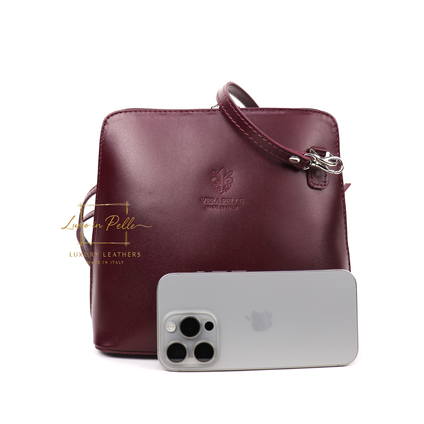 Ella Medium Leather Handbag with Detachable/Adjustable Straps