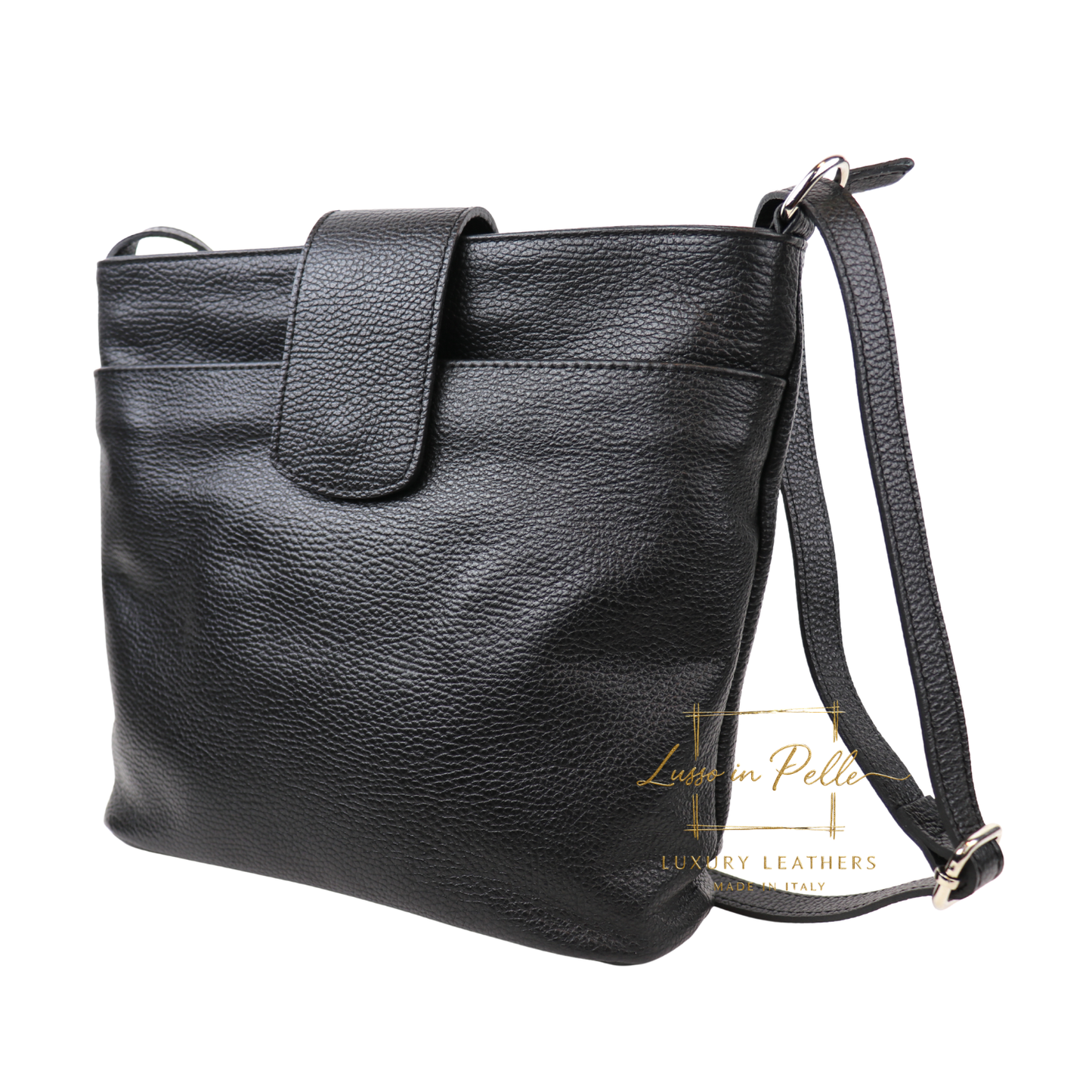 Italian Leather Shoulder/Crossbody Bag with Adjustable Straps