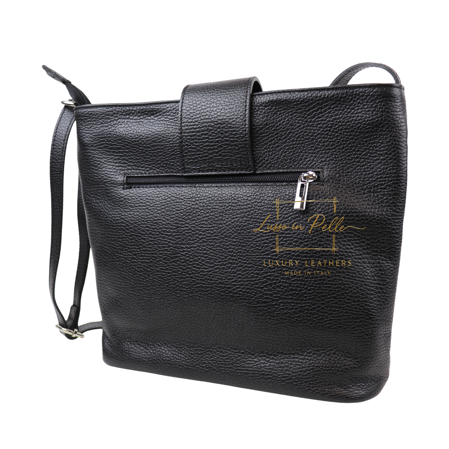 Italian Leather Shoulder/Crossbody Bag with Adjustable Straps