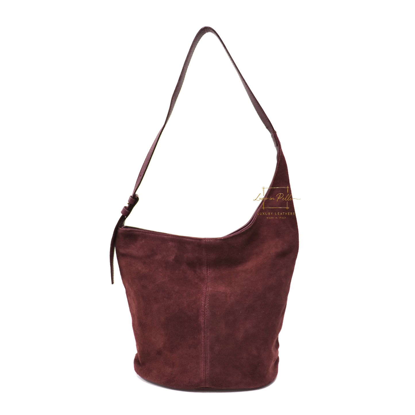 Capri Dual-Texture Bag with Adjustable Straps – Handmade Suede & Leather Purse