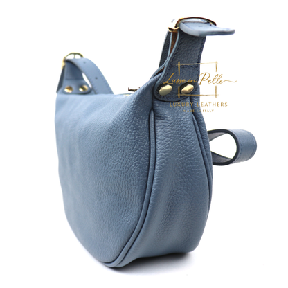 Half Moon Leather Crossbody Bag
