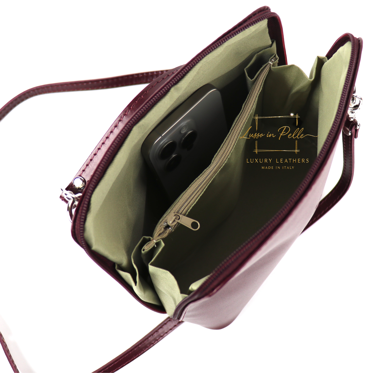 Ella Medium Leather Handbag with Detachable/Adjustable Straps