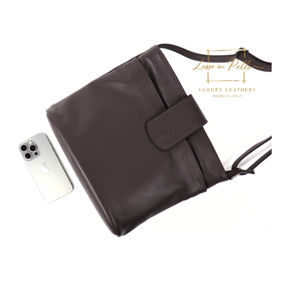 Italian Leather Shoulder/Crossbody Bag with Adjustable Straps
