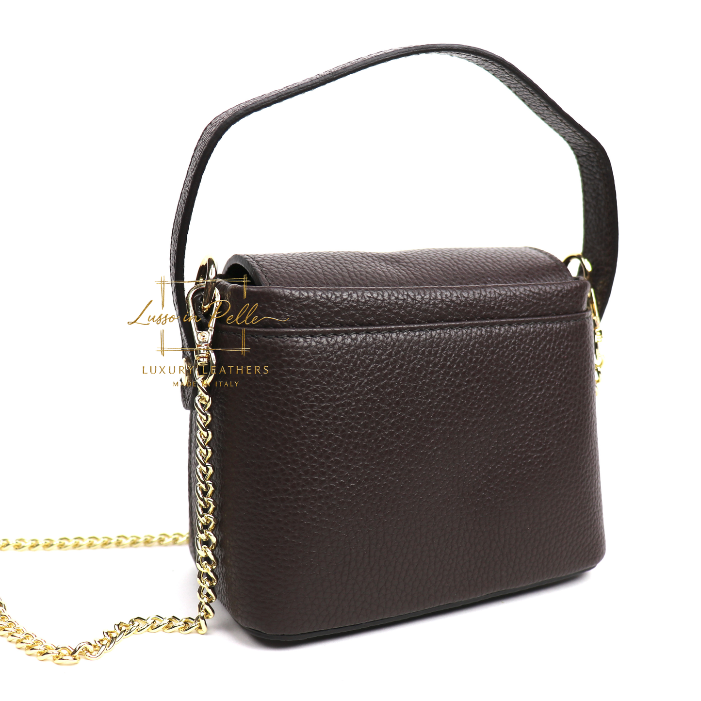 Small Top Handle Crossbody Bag – Genuine Italian Leather