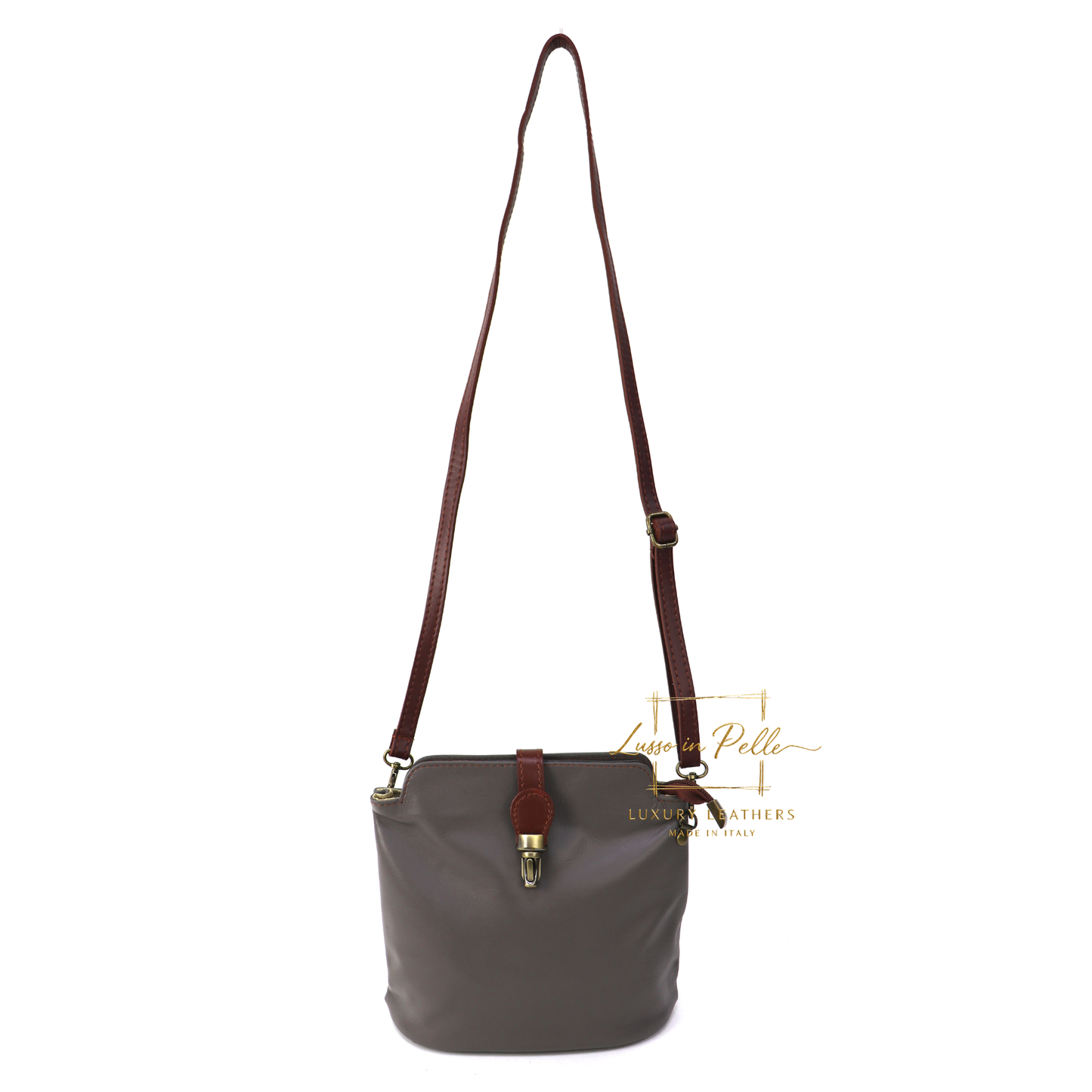 Vera Pelle Leather Crossbody Bag