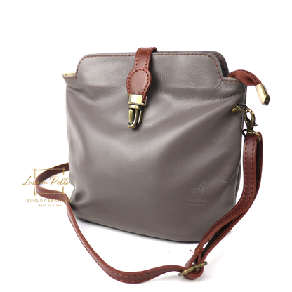 Vera Pelle Leather Crossbody Bag