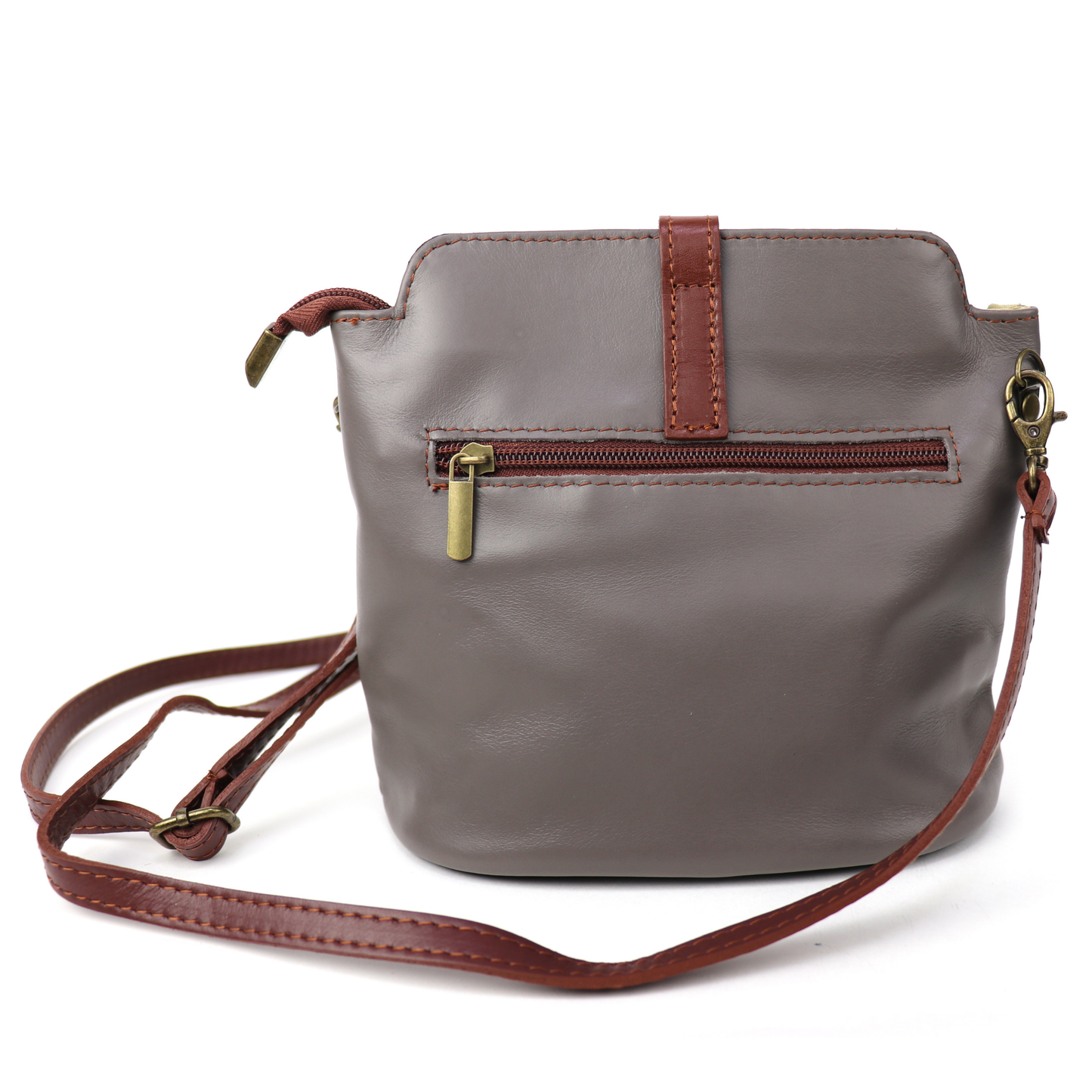 Vera Pelle Leather Crossbody Bag