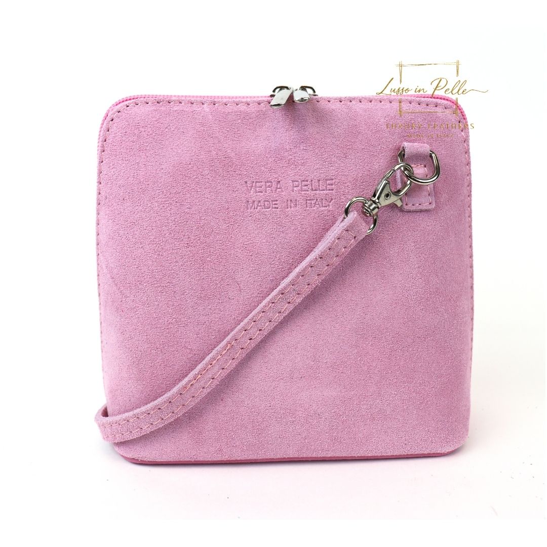 Ella Small Suede Crossbody Bag with Detachable Straps