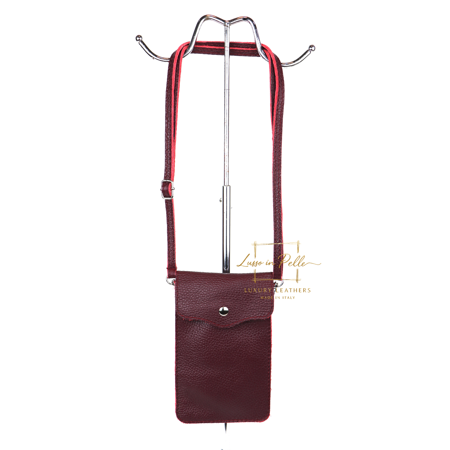 Minimalist Genuine Leather Crossbody Phone Bag