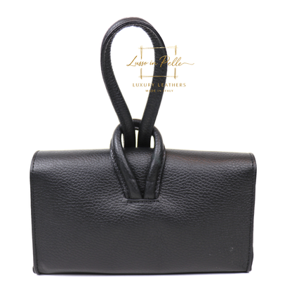 Rose Italian Versatile Leather Bag - Wrist Bag - Clutch Bag