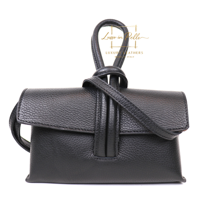 Rose Italian Versatile Leather Bag - Wrist Bag - Clutch Bag