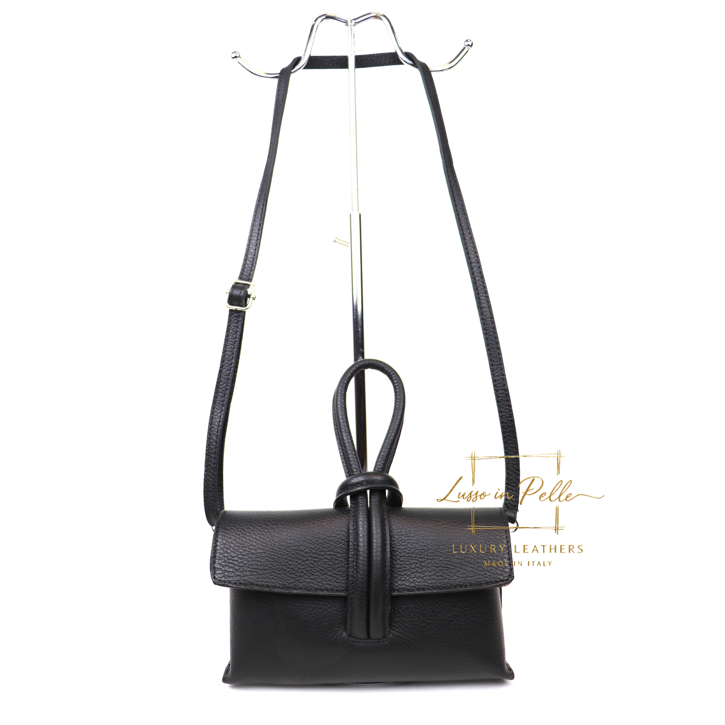 Rose Italian Leather Versatile Leather Bag - Wrist Bag - Clutch Bag