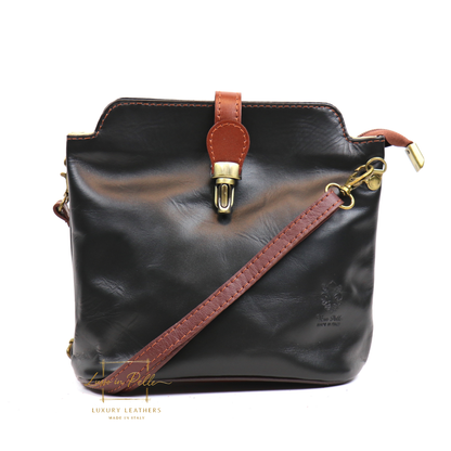 Vera Pelle Leather Crossbody Bag